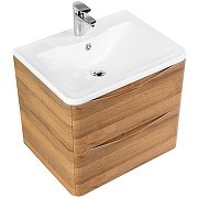 Тумба с раковиной BelBagno 70 ACQUA-700-2C-SO-RR+70 BB700/455-LV-MR-ALR подвесная цвет Rovere Rustico-2