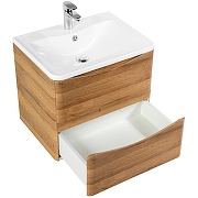 Тумба с раковиной BelBagno 70 ACQUA-700-2C-SO-RR+70 BB700/455-LV-MR-ALR подвесная цвет Rovere Rustico-4