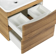 Тумба с раковиной BelBagno 70 ACQUA-700-2C-SO-RR+70 BB700/455-LV-MR-ALR подвесная цвет Rovere Rustico-5