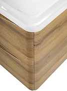 Тумба с раковиной BelBagno 70 ACQUA-700-2C-SO-RR+70 BB700/455-LV-MR-ALR подвесная цвет Rovere Rustico-7