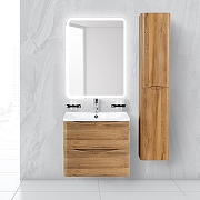 Тумба с раковиной BelBagno 70 ACQUA-700-2C-SO-RR+70 BB700/455-LV-MR-ALR подвесная цвет Rovere Rustico-10