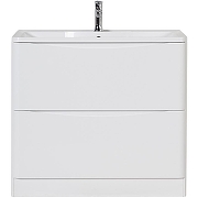 Тумба с раковиной BelBagno 80 ACQUA-800-2C-PIA-BL+80 BB800/455-LV-MR-ALR цвет Bianco Lucido-1