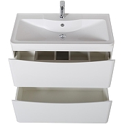 Тумба с раковиной BelBagno 80 ACQUA-800-2C-PIA-BL+80 BB800/455-LV-MR-ALR цвет Bianco Lucido-3