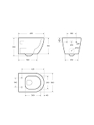 Унитаз подвесной BelBagno Элемент (Compatto) BB003CH-TOR/SC цвет Белый с сиденьем Микролифт-5