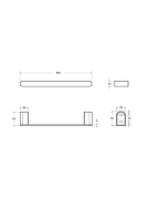 Полотенцедержатель Cezares Вектор (Stylus) STYLUS-TH-30-01 цвет Хром-1