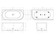 Акриловая ванна BelBagno Формат (Uno) 170x80 L BB714-1700-800-L цвет Белый-4
