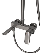 Душевая система Cezares Метауро (Metauro) METAURO-CVD-GM цвет Оружейная сталь-6