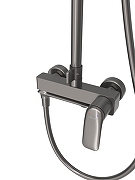 Душевая система Cezares Метауро (Metauro) METAURO-CVD-GM цвет Оружейная сталь-7