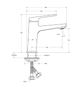 Комплект смесителей BelBagno Факел (Ardente) ARDENTE-VASM/LVM-CRM цвет Хром-8