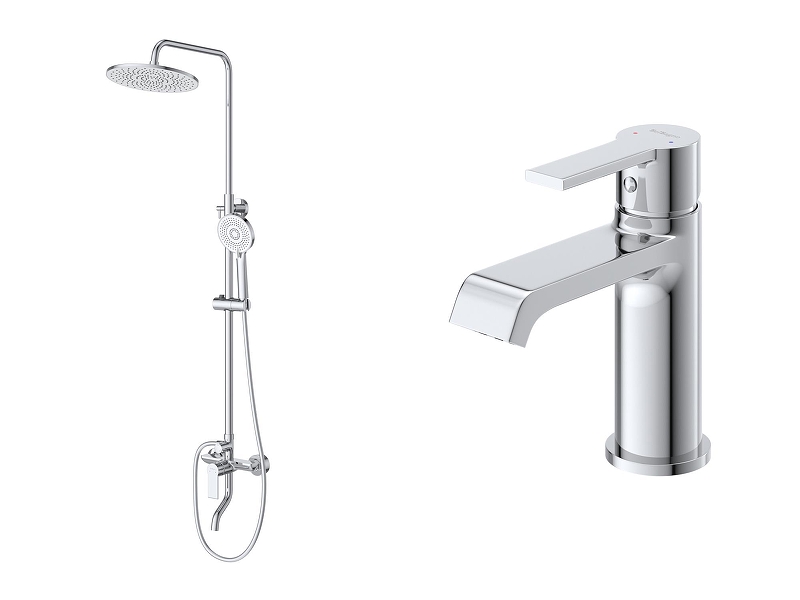 Комплект смесителей BelBagno Аврора (Aurora) AURORA-VSCM/LVM-CRM 
