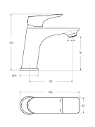 Комплект смесителей BelBagno Марина (Marino) MARINO-VASM/LVM-CRM цвет Хром-8