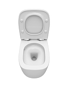 Унитаз подвесной Cezares Комфорт (Comfort) CZR-380-TH-TOR/SC цвет Белый с сиденьем Микролифт-6