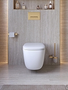 Унитаз подвесной Cezares Комфорт (Comfort) CZR-380-TH-TOR/SC цвет Белый с сиденьем Микролифт-12