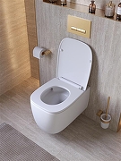 Унитаз подвесной Cezares Комфорт (Comfort) CZR-380-TH-TOR/SC цвет Белый с сиденьем Микролифт-13
