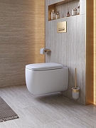 Унитаз подвесной Cezares Комфорт (Comfort) CZR-380-TH-TOR/SC цвет Белый с сиденьем Микролифт-14