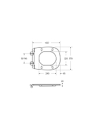 Унитаз подвесной Cezares Комфорт (Comfort) CZR-380-TH-TOR/SC цвет Белый с сиденьем Микролифт-16