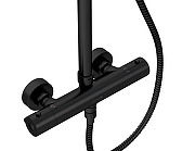 Душевая система Cersanit Brasko Black 64527 с термостатом цвет Черный матовый-2