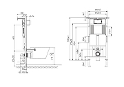 Инсталляция для унитаза Cersanit Aqua 68178 без клавиши смыва-5