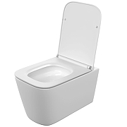 Унитаз подвесной Cersanit Crea Vortex DPL EO Slim 68916 цвет Белый с сиденьем Микролифт-3