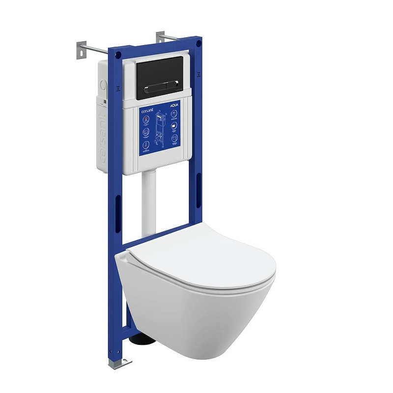 Унитаз с инсталляцией Cersanit City Smart DPL EO Slim + Aqua 40 Smart M 69324 
