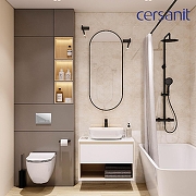 Унитаз с инсталляцией Cersanit Brasko Smart DPL EO Slim + Aqua 40 Smart M 69334 цвет Белый с сиденьем Микролифт и клавишей смыва цвет Белый-2