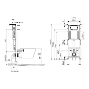 Унитаз с инсталляцией Cersanit Brasko Smart DPL EO Slim + Aqua 40 Smart M 69334 цвет Белый с сиденьем Микролифт и клавишей смыва цвет Белый-16