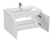 Тумба под раковину Cersanit Colour 80 64258 подвесная цвет Белый-6