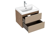 Тумба под раковину Cersanit Classic Ribble 60 69277 подвесная цвет Бежевый-4