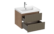 Тумба под раковину Cersanit Classic Ribble 60 69279 подвесная цвет Коричневый-4
