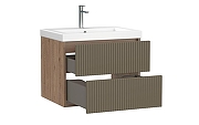 Тумба под раковину Cersanit Classic Ribble 60 69279 подвесная цвет Коричневый-5