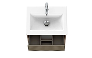 Тумба под раковину Cersanit Classic Ribble 60 69279 подвесная цвет Коричневый-6