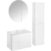 Шкаф пенал Roca Luna 40 ZRU9307768 подвесной цвет Белый матовый-2