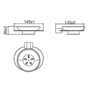 Мыльница Gappo G30902-9 цвет Оружейная сталь-16