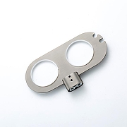 Стакан для зубных щеток Gappo G30908-9 двойной цвет Оружейная сталь-6