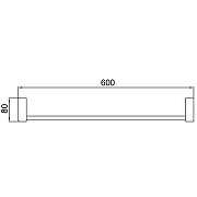 Полотенцедержатель Frap F30601-9 цвет Оружейная сталь-1