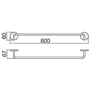 Полотенцедержатель Gappo G30701 цвет Хром-1