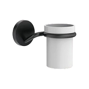 Стакан для зубных щеток Gappo G30706-6 цвет Черный матовый