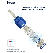 Смеситель для раковины Frap F10502-6 цвет Черный матовый-4