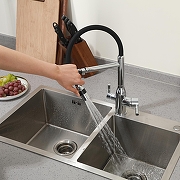Смеситель для кухни Frap F4398 цвет Хром-10