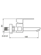 Смеситель для ванны Frap F46802 цвет Сатин-1