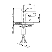 Смеситель для раковины Frap F1084 цвет Хром-1