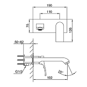Смеситель для раковины Frap F1275-6 цвет Черный матовый-1