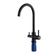 Смеситель для кухни Frap F43899-46 цвет Черный матовый