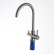 Смеситель для кухни Frap F43899-49 цвет Оружейная сталь-9