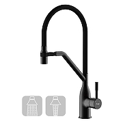 Смеситель для кухни Frap F4497-6 цвет Черный матовый
