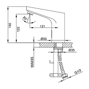 Смеситель для раковины Frap F513-1 цвет Хром-2