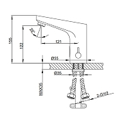 Смеситель для раковины Frap F513 цвет Хром-2