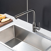 Смеситель для кухни Frap F6096-9 цвет Оружейная сталь-2