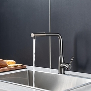 Смеситель для кухни Frap F6096-9 цвет Оружейная сталь-3