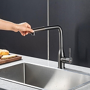 Смеситель для кухни Frap F6096-9 цвет Оружейная сталь-10
